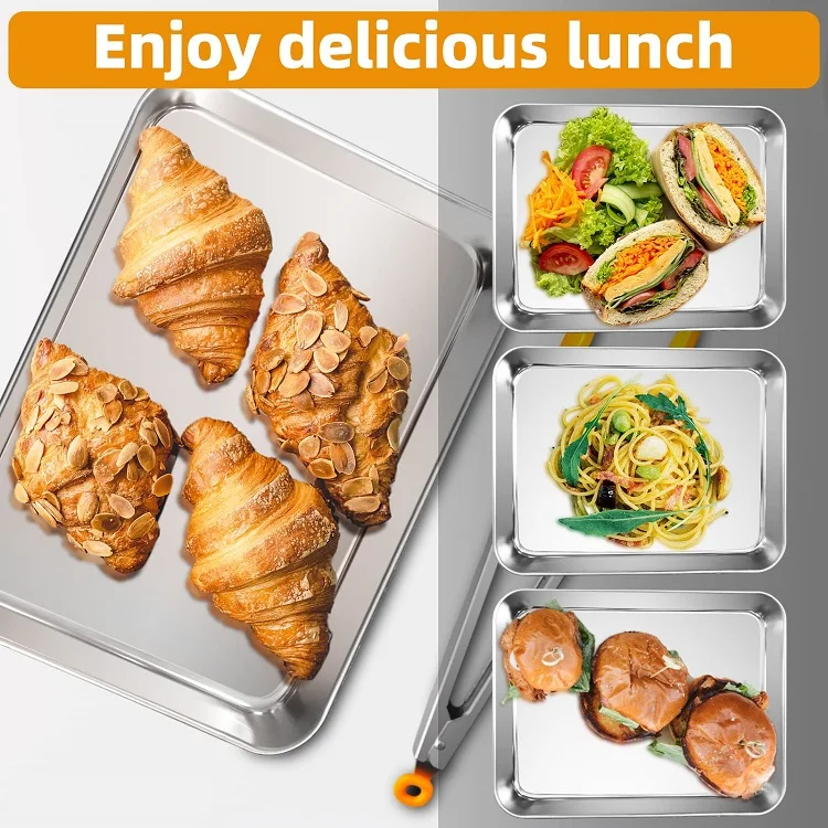 Factory Direct Commercial Durable Metal 2.5cm Deep Bread Baking Sheet