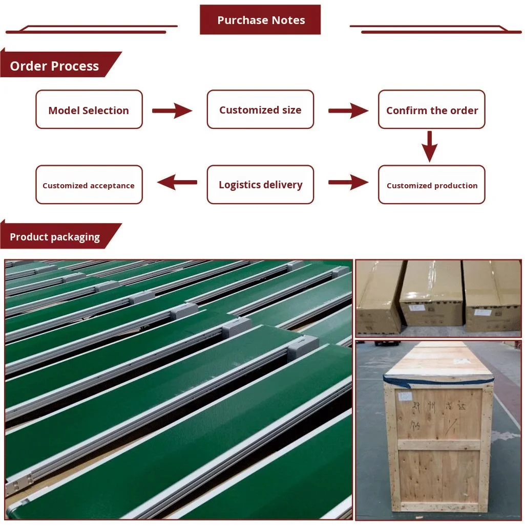 Customizable Small Conveyor Belt Assembly Line Double Row Side-by-Side Synchronous Belt Aluminum Profiles Transport Belt Wide details