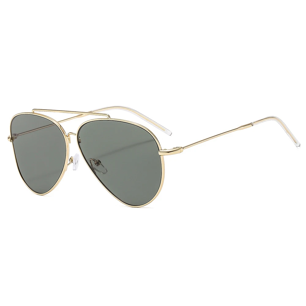 Lunettes De Soleil Pilot Classique - Monture Métal Miroir UV400 - Unisexe Style Rétro