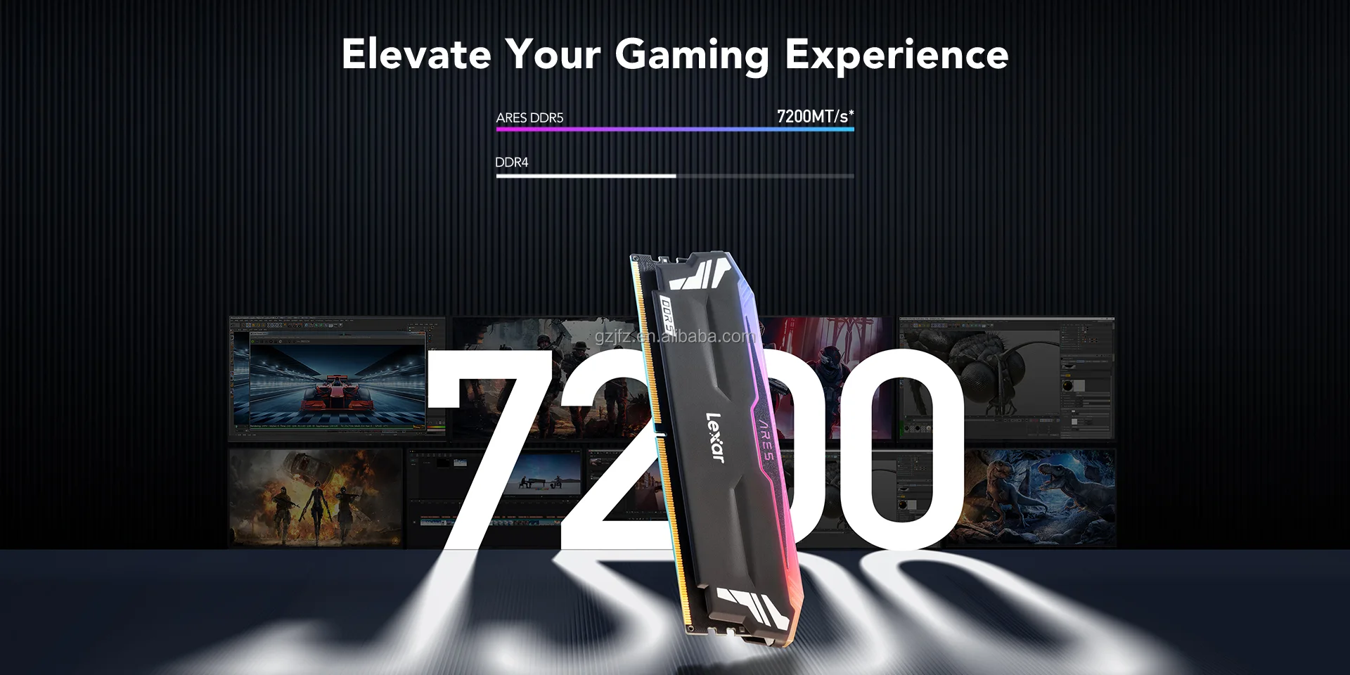 Lexar ARES RGB DDR5 32GB 16G * 2 7200Mhz Intel XMP3.0 AMD EXPO 