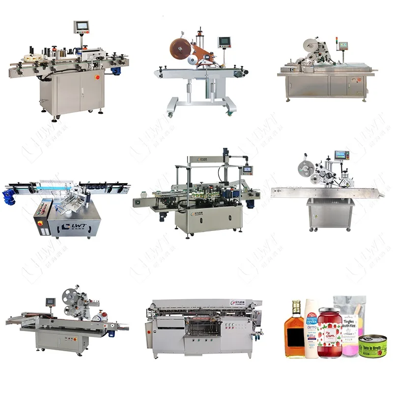 Electric Horizontal Labeling Machine for Tin Cans Pickle Bottles Glass Paper Metal Wood Packaging with Core Motor PLC Components