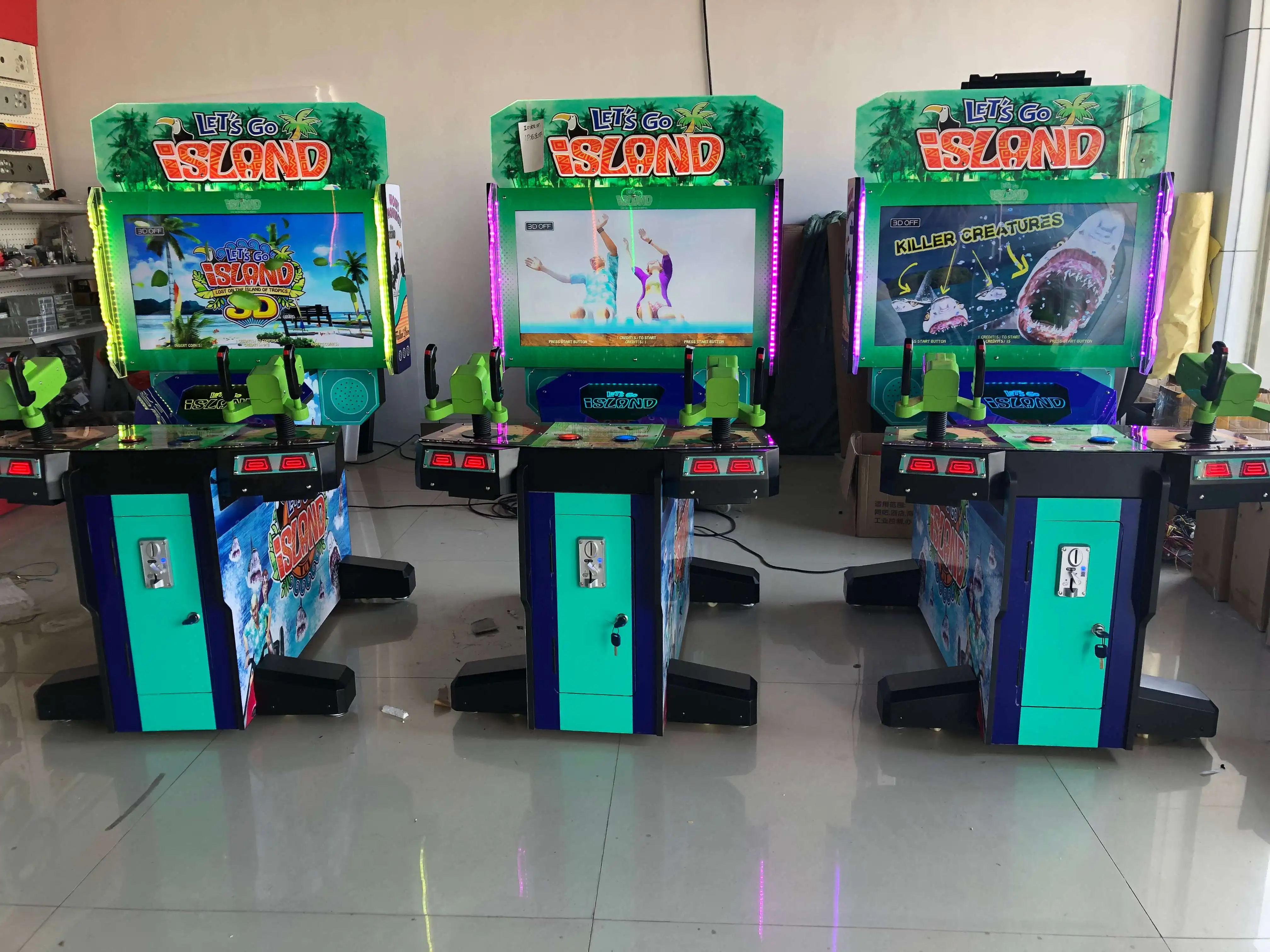 屋内商業遊園地 Let's Go Island 小型アーケードゲーム 子供用