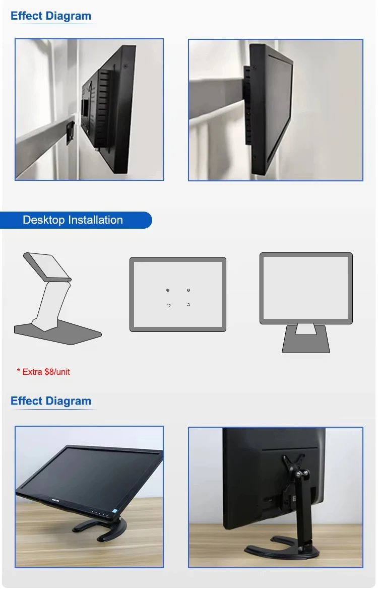 Embedded Industrial Touch Panel PC with J1900 / I3 / I5 / I7 CPU, Fanless Waterproof Linux VGA All-in-One Tablet PC