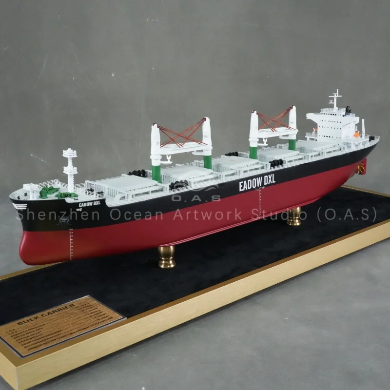 Bulk carrier model inspired by Korean shipyards, custom made with fine craftsmanship. This high‑quality crafts ship model features realistic details, accurate hull lines, and premium materials. Ideal as an ornament for home, office, or maritime exhibitions. Perfect gift for ship enthusiasts and collectors who appreciate precision and nautical artistry.Amber@vesselmodel.com Tel: +86 18038048785