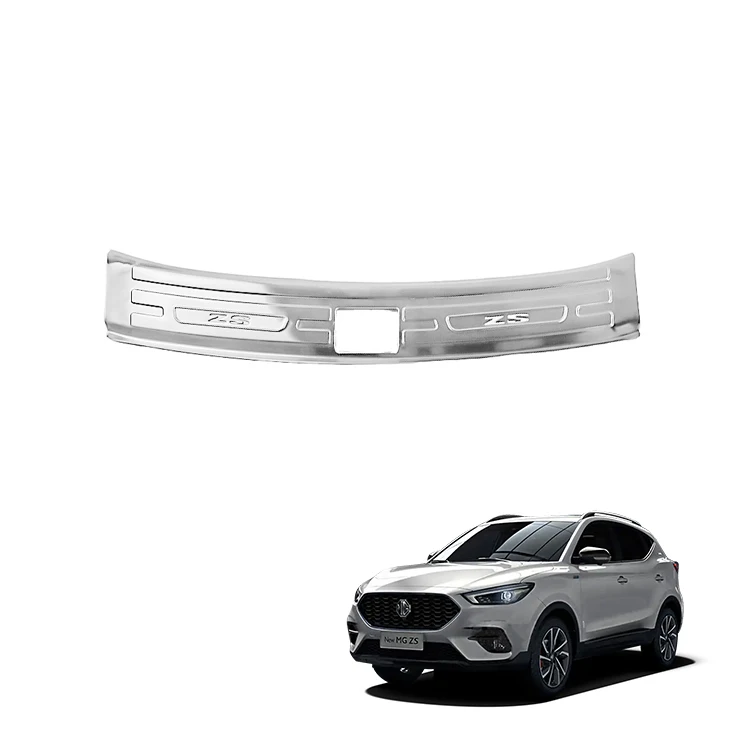 Panloob na Likod na Takip ng Trunk para sa MG ZS na Karagdagang Palamuti na Stainless Steel Trunk Threshold Guard Plate Mga Palamuting Panloob