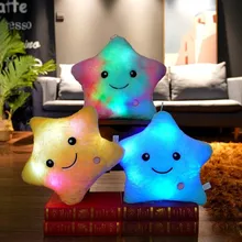 Cross Border Halloween Doll LED Luminous Star Heart Doll Colorful Glowing  Heart Plush Toy Glow in the Dark Toy
