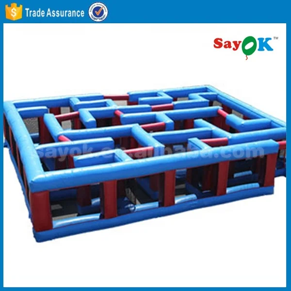 Team Building Inflatable Games Labyrinth Outdoor Sport Large Inflatable Arena Maze for Sale