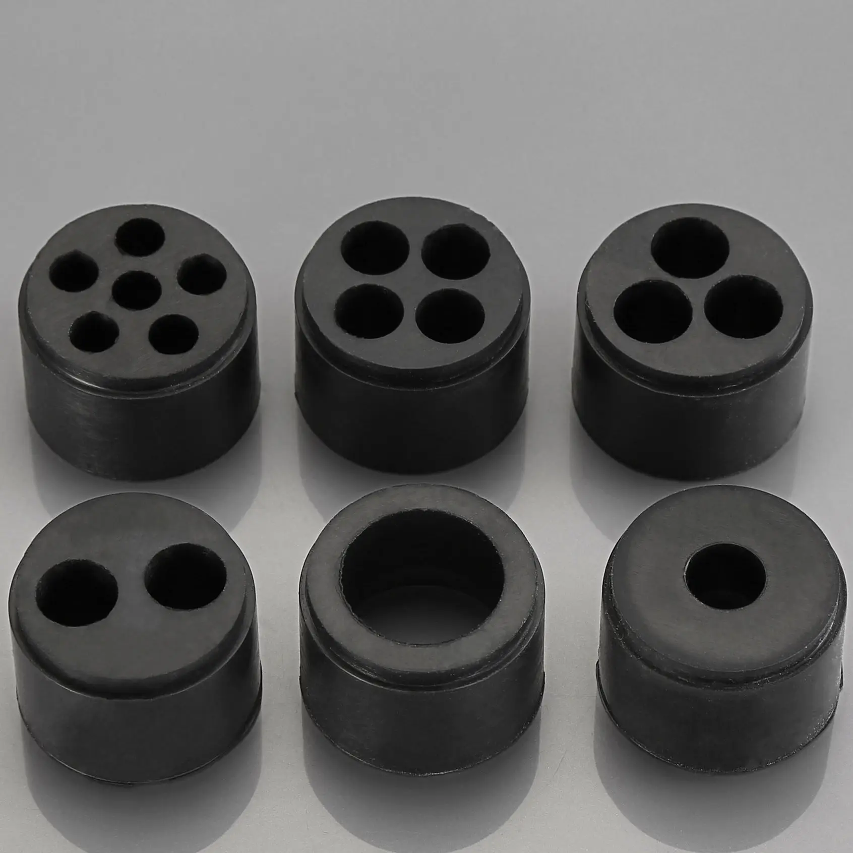 WZUMER M20 пластиковая 1/2 NPT с 2 двойными отверстиями 3 провода с несколькими отверстиями черный нейлоновый кабельный сальник для 2 кабелей