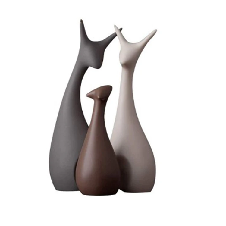 3 шт./набор, керамические фигурки животных