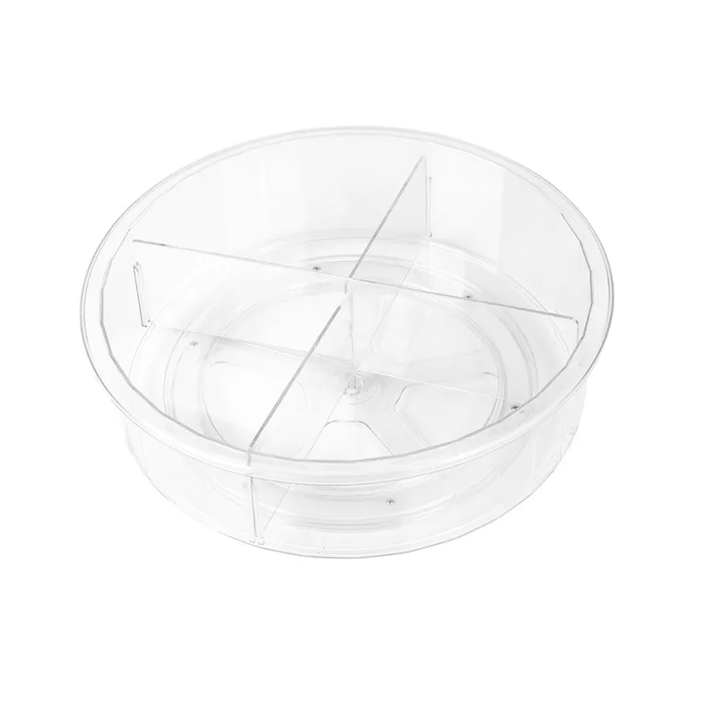 Kitchen Fridge Organizer Lazy Susan Plastic Refrigerator Hardware clear Acrylic Porcelain  Lazy Susan Rotating  Corner Cabinet