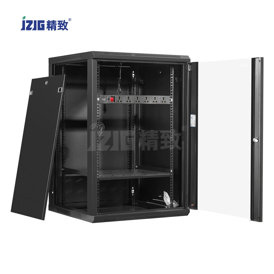 Popular 18U Network Server Rack Metal Wall-Mounted Floor-Standing Built-In Data Center/Fire Room Fan 19-Inch Standard