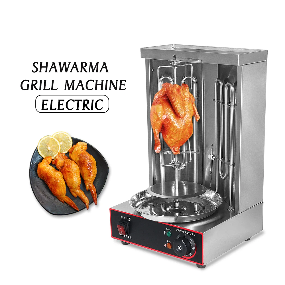 Electric Vertical Grill Machine Rotisserie Oven, 3000W Auto Rotating  Countertop Chicken Cooker Rotisserie Grill for Chicken  Roast,Tacos,Roast,Beef 