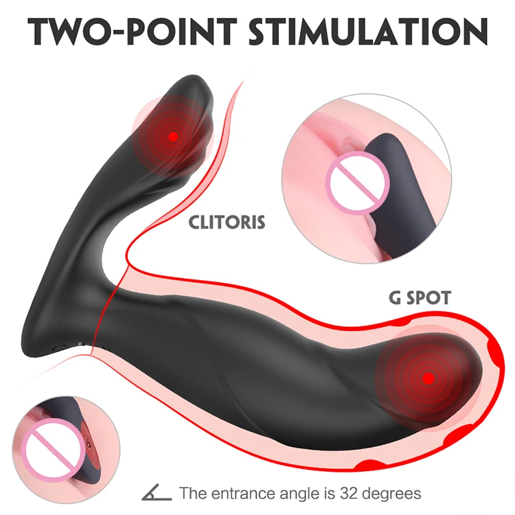 AIERSHA Anal Vibrators Butt Plug Prostate Massager Stimulator Adult Pleasure Sex Toys Prostate Massager