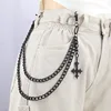 Cross pendant double-layered pants chain