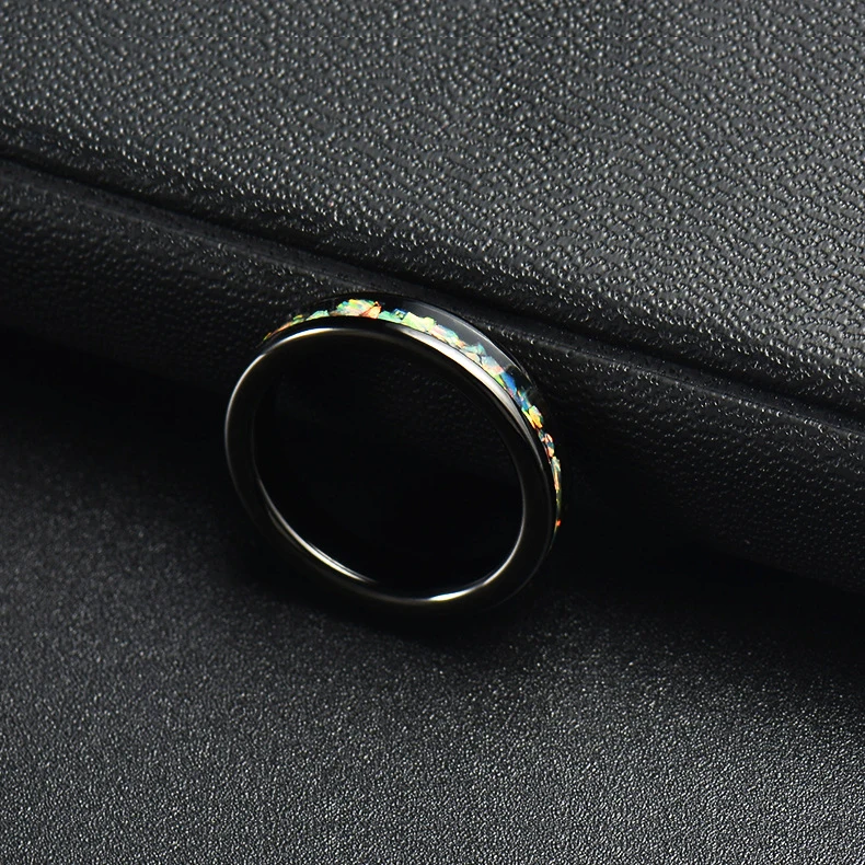 Anello Gioielli Argento Plumeria 4mm Simulato Moissanite Bianco Fuoco Anello Gioielli Argento Plumeria 4mm Simulato Moissanite Bianco Fuoco
