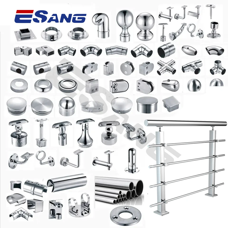 Esang Balcony Stair Glass Inox Balustrade Accessory Handrail Fittings