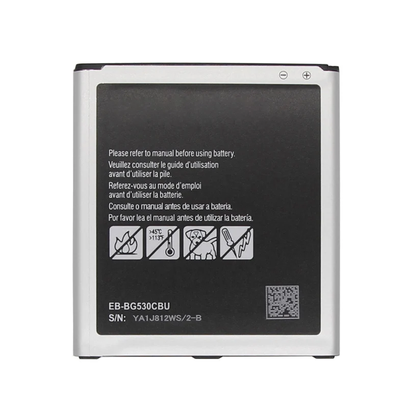 Rechargeable cell phone battery for Samsung Galaxy Grand Prime J3 J5prime G530 J5 3.8V 2600mAh