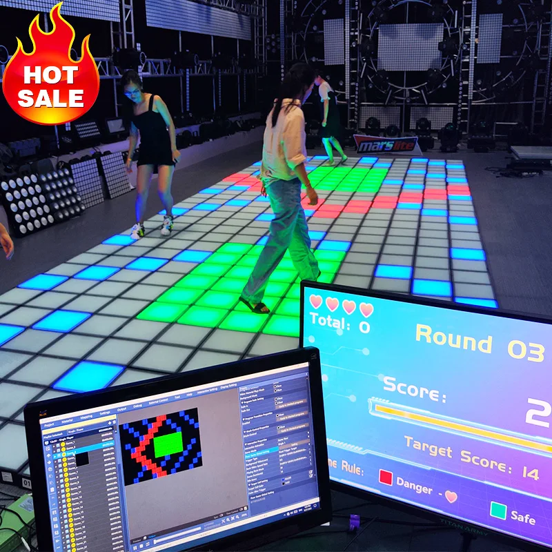 Activate Game Led Floor 30x30cm Interactive Light 99 Game Interactive
