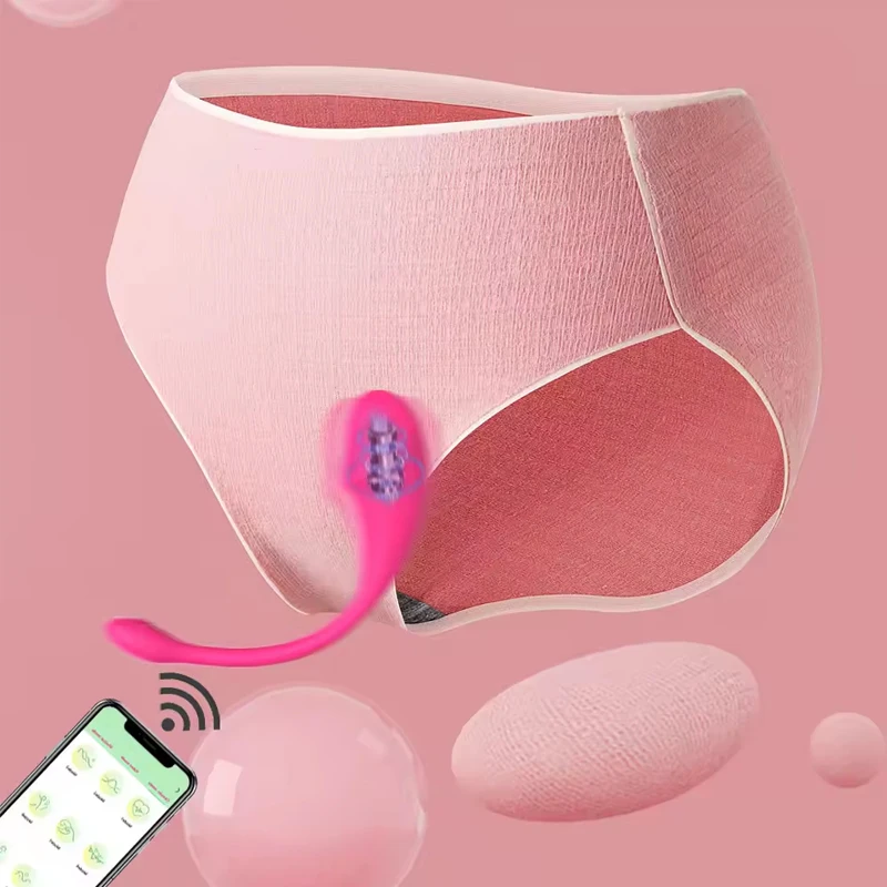 App Remote Control Vibrator Stimulator Underwear Wearable Silicone Female Adult Masturbating Didol Vibrator Sex Toys for Woman