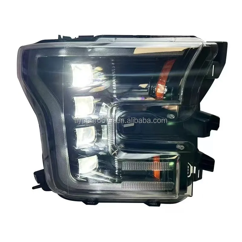 product tiypeor new modified led car accessories for ford f 150 raptor 2015   2020 headlamp headlights led lens american version-8