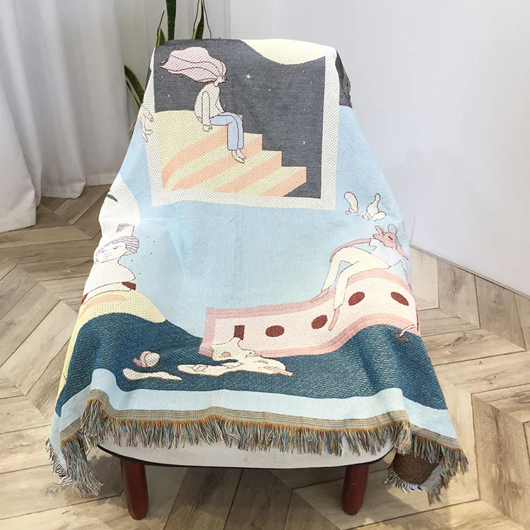 New Developed Design Blanket Cotton Woven Blanket Tapestry For Home Decoration Buy Custom