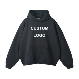 Custom logo Hoodie Manufacturer 350G Oversized Loose Base Style Solid Color Stylish Pullover Men's Hoodie
