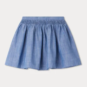 Custom 2026 Organic Cotton Jean Skirts for Children Girls Toddler Baby Girl Denim Skirt Factory With High Quality