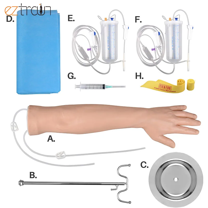 Inert Arm IV Phlebotomy Training Kit - Realistic Dummy Arm Model