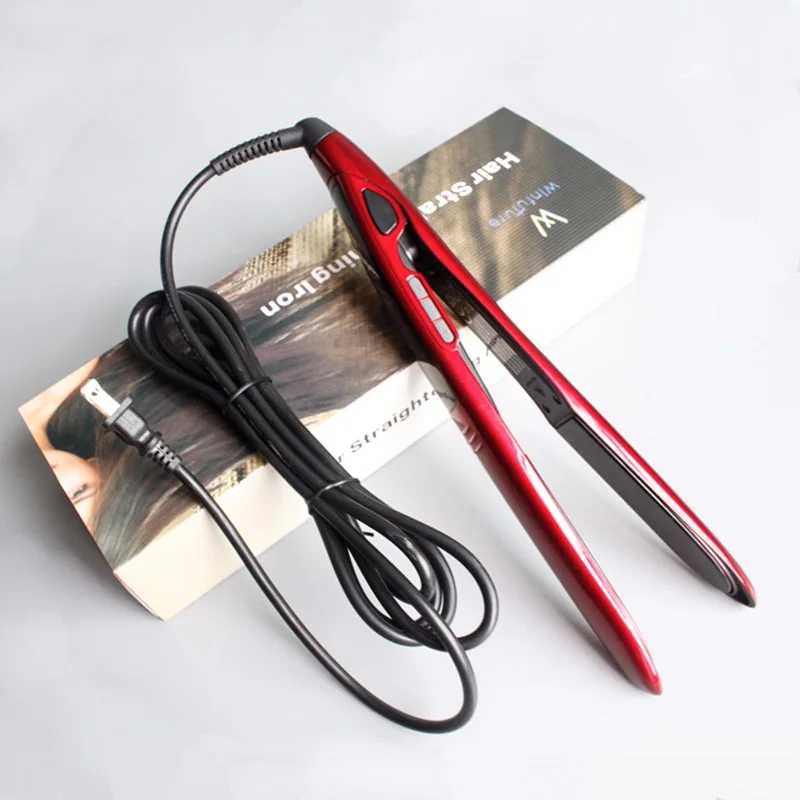 Plancha para el pelo Redondo, 2 en 1 Plancha de pelo y Negro, con  temperatura regulable