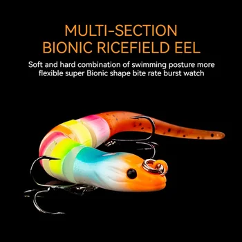 Cheery New 12cm 12G Swing Eel Bait 7 Hard ABS Lizard Crank Bait Printed Fishing Tackle for Lure Fishing – Hard Lure – view 3