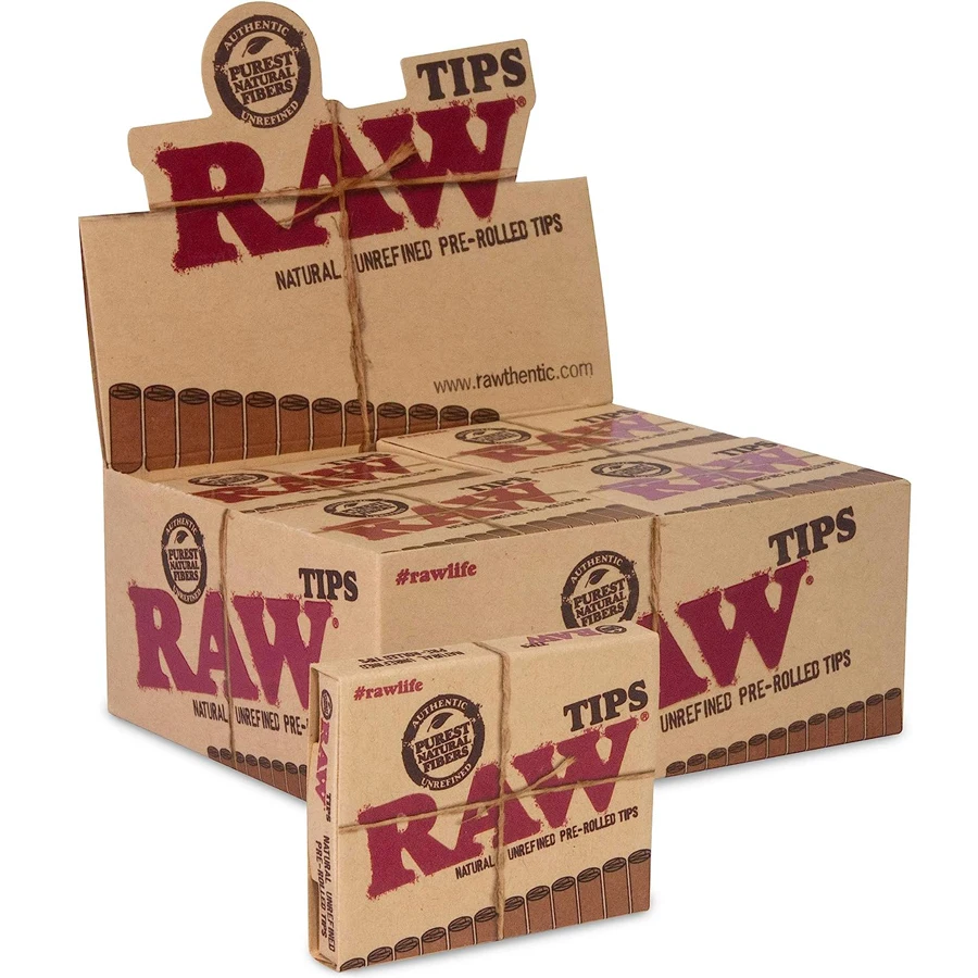 Raw Unrefined Classic 1.25 1 1/4 Size Cigarette Rolling Papers Full Box ...