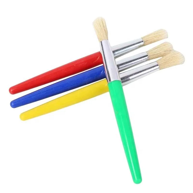4pcs/set High Quality Candy Brushes New Paint Brush Oil Watercolor Painting for Children Gouache Drawing Art Supplies