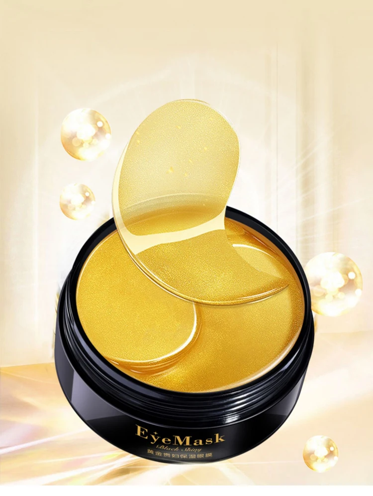 Custom 24k Gold Eye Masks Collagen Eye Patches Private Label 24 Karat