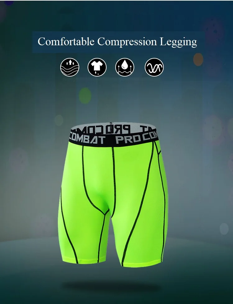 Men S Compression Sportswear Leggings Running Training Pants Yoga Gym Sports Shorts Buy Shorts