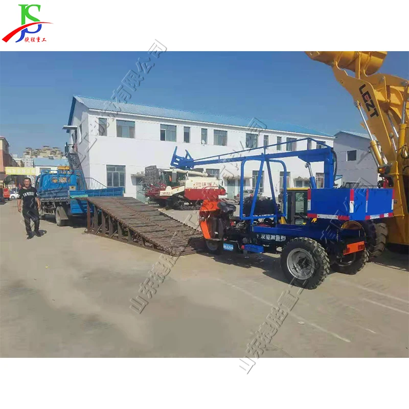 Agricultural Bale Picking  Loading Machine  Three Wheel diesel Rocker Wood Grab 360 Degree Rotating Bale Loading Equipment