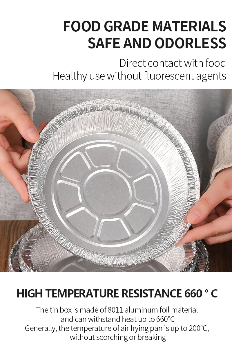 Custom Fast Food Aluminum Foil Food Container Disposable Baking Tray