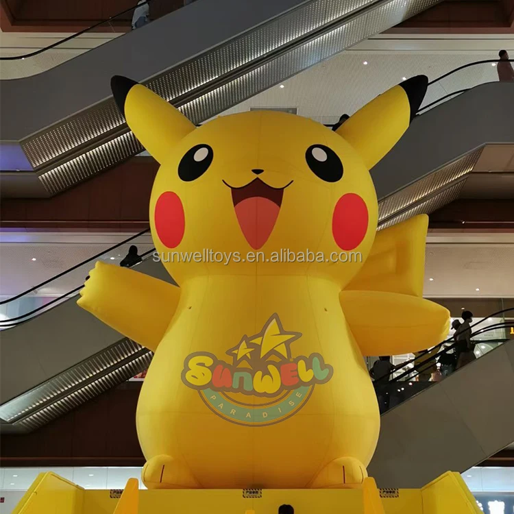 Fantasia Pikachu inflável Pokemon INFANTIL Cosplay