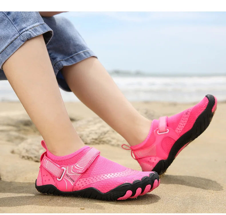 Children Anti Slip 5 Fingers Wading Shoes Beach Aqua Shoes Quick Dry Barefoot Upstream Surfing Slippers Hiking Water Shoes Kids