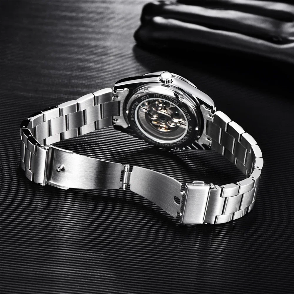 BENYAR 2020 New Stainless Steel Automatic Men Watches Brand Waterproof Luxury Men Mechanical Wristwatch Relogio Masculino 5177