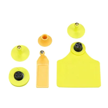 WYUAN UHF RFID Animal Ear Tags Pig Cattle Cow Bull Sheep Horse Label TPU 860-960MHz for Farm Livestock Traceability Management
