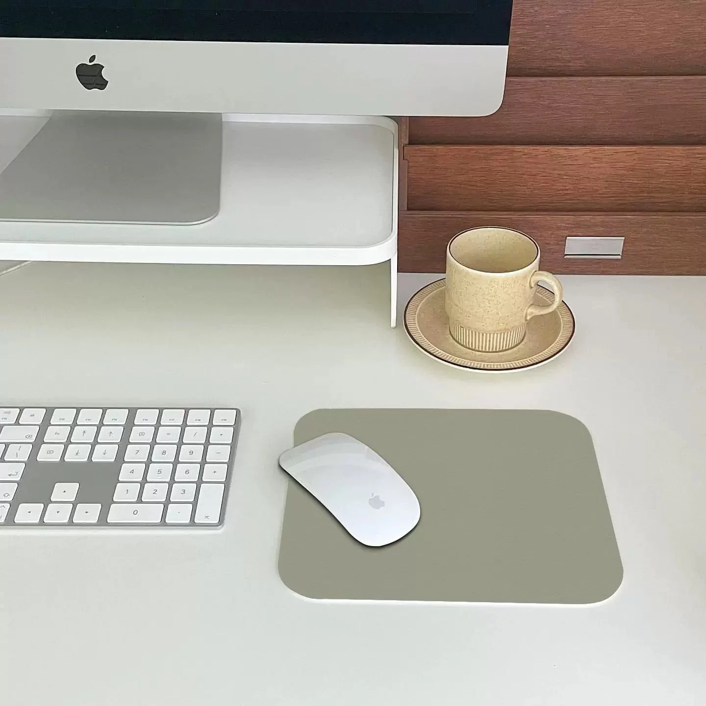 Customizable Logo Small Waterproof Leather Mouse Pad Solid Color Simple Laptop Desk Mat 3D Cartoon Style Computer Pad in Stock