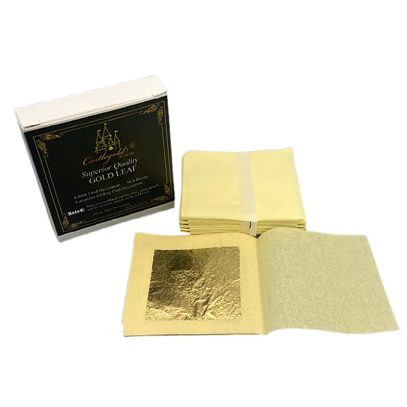 24k Edible Gold Leaf XL 10 Sheets