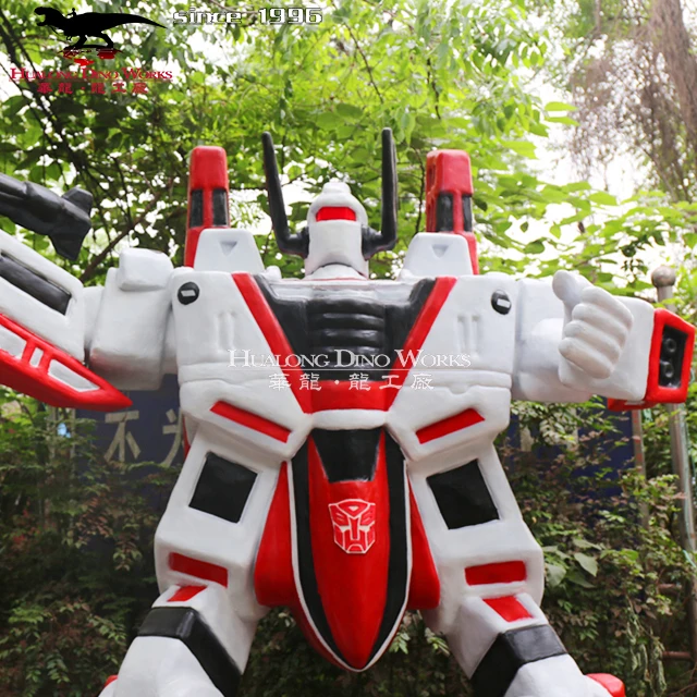 Customized Animate Silicon Rubber Robotic Transformer Sculpture