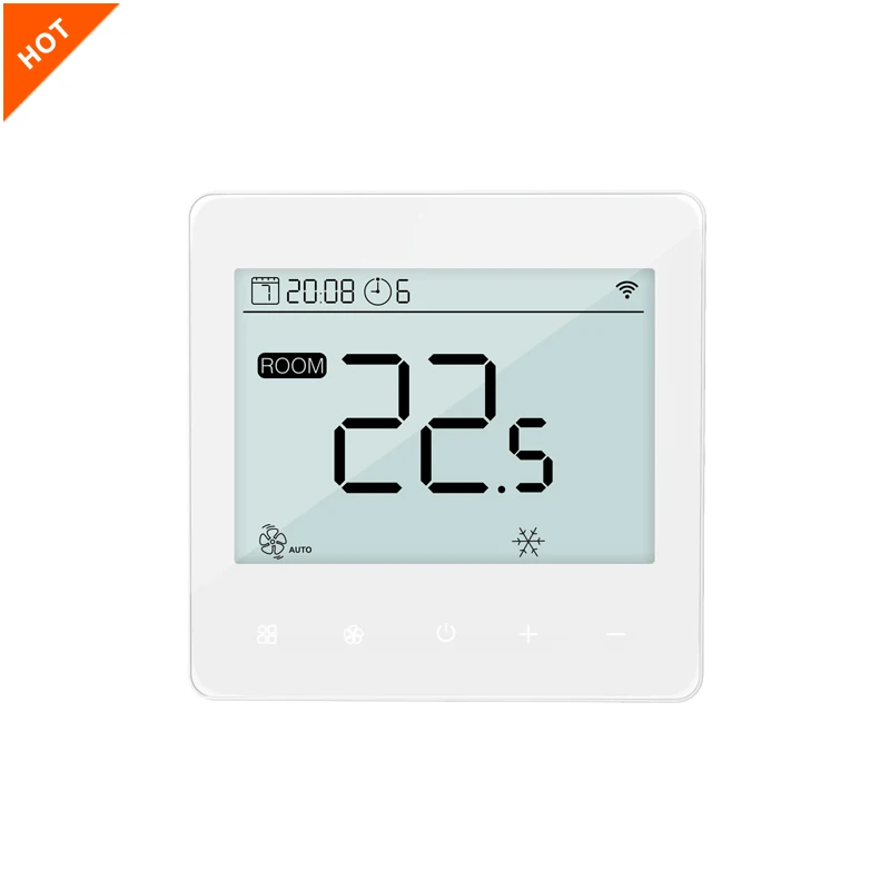 Program Touch AC EC Fan Coil KNX Bacnet Modbus Thermostat