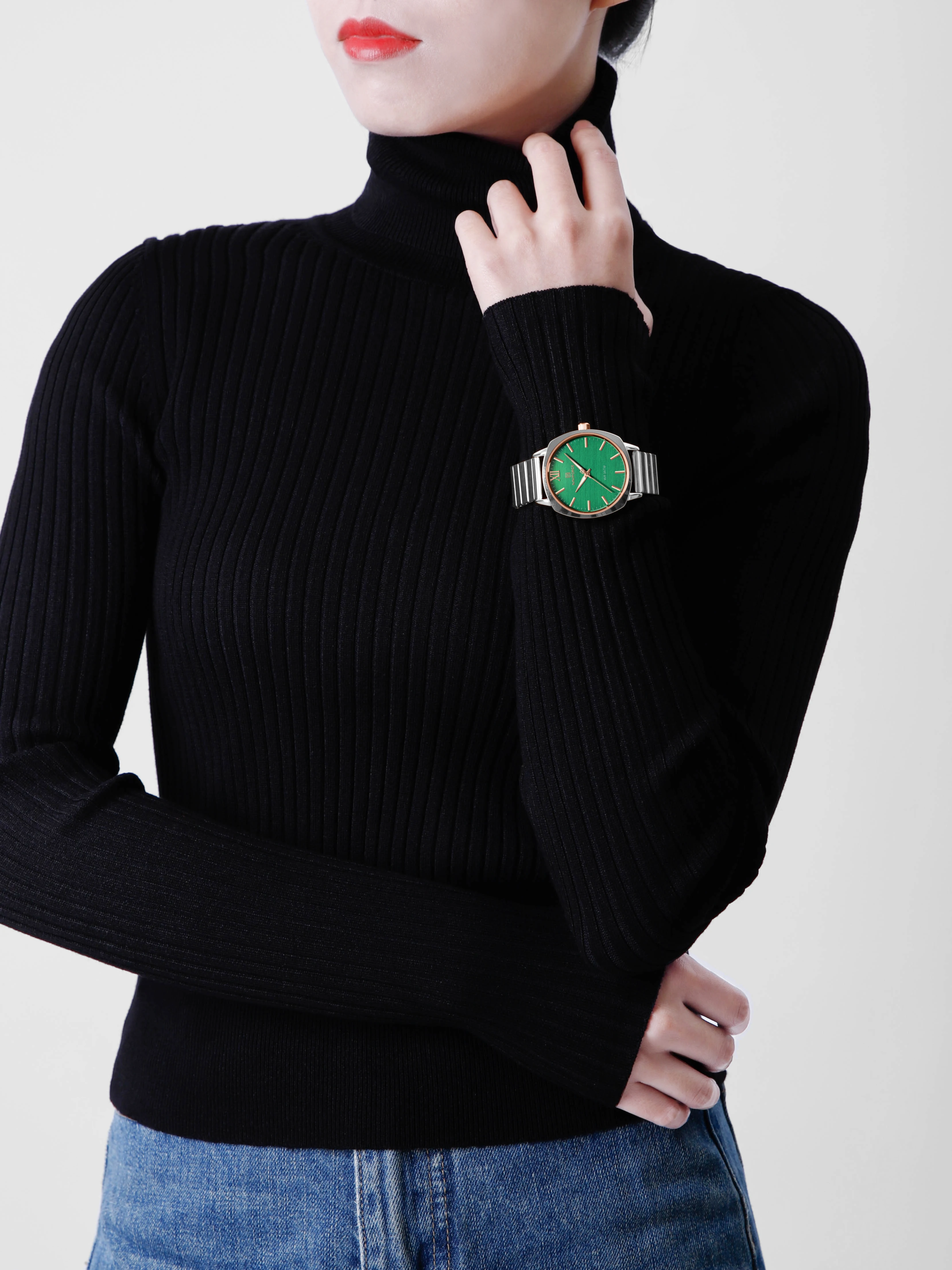 NAVIFORCE 5044 Women's Watches Quartz Watch Waterproof Stainless Steel Strap Rose Gold Watch for Women Luxury Ladies Wristwatch