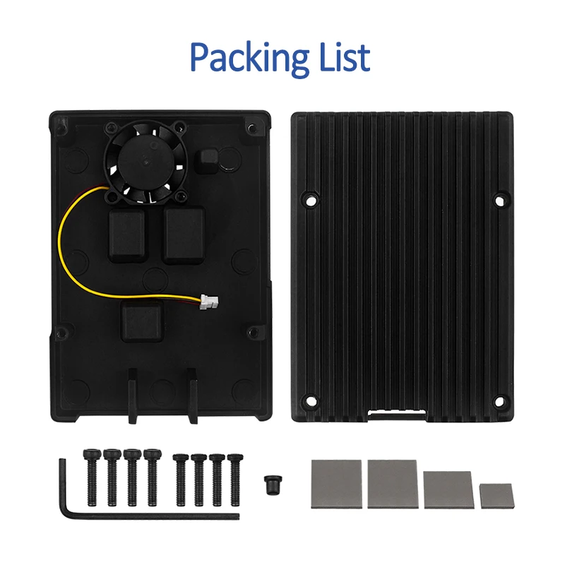 Raspberry Pi 5 Metal Case with PWM Cooling Fan - SHCHV C3748