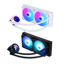 SAMA LCD display screen water cooler 240mm aio water cooling software controlled video content cpu liquid cooler
