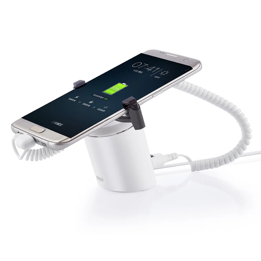 Retail Store Protection Anti Theft Security Mobile Phone Exhibition Display Stand Holder Device With Charging Alarm
