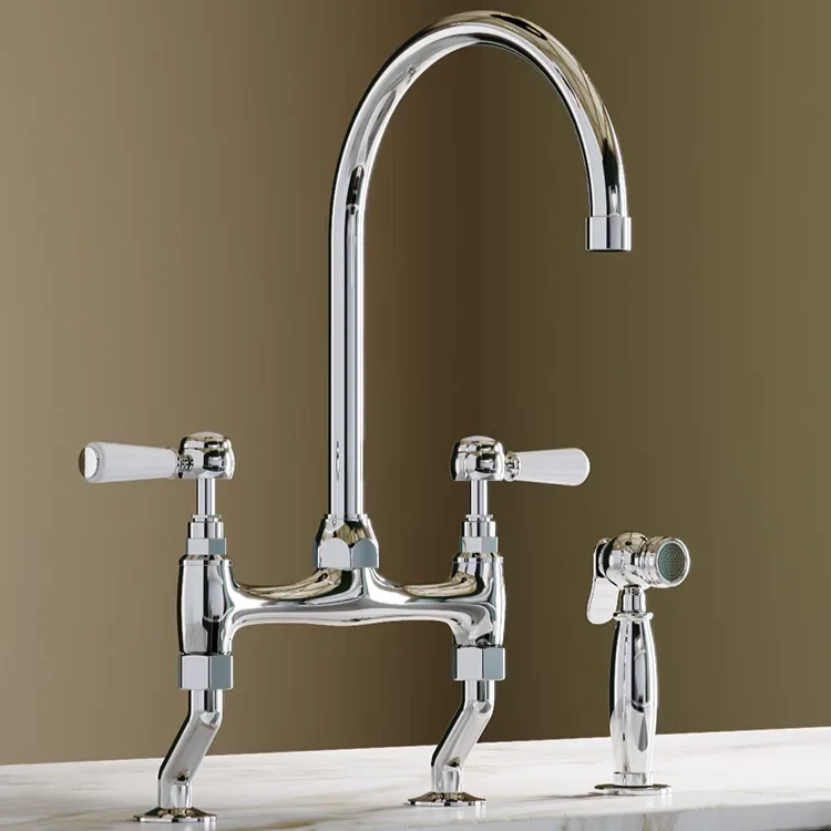 Luxury Bridge Brass Kitchen Tap manufacture