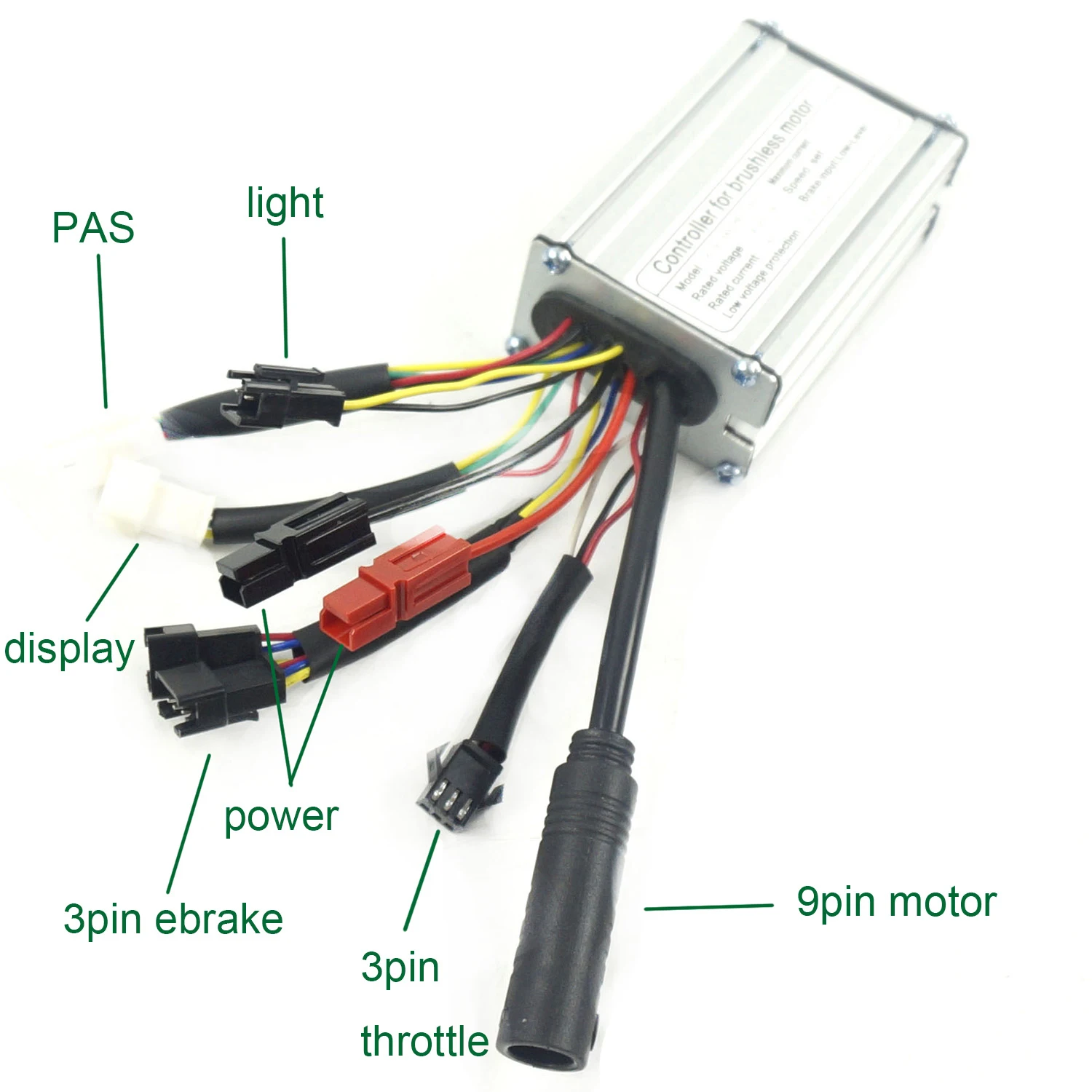 Greenpedel Ebike Controller Sinewave Squarewave 36V 48V 14A 250W 6 Mosfet Brushless Controller for Electric Bicycle Kit